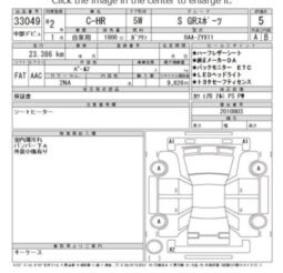 
										2019 TOYOTA C-HR ( S-GR sport) 1.8 HYBRID full									